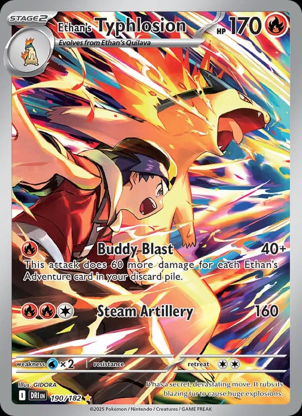 Ethan's Typhlosion — Destined Rivals 190/182 Ethan's Typhlosion, Destined Rivals 190/182, Illustration rare