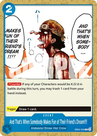 And That's When Somebody Makes Fun of Their Friend's Dream!!!! (EB02-030)