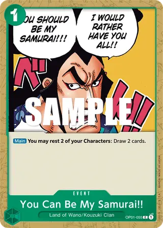 You Can Be My Samurai!! (OP01-055)