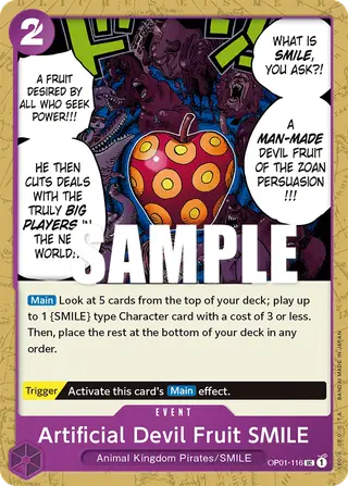 Artificial Devil Fruit SMILE (OP01-116)