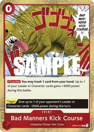 Bad Manners Kick Course (OP04-016)