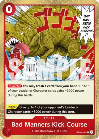 Bad Manners Kick Course (OP04-016_r1)