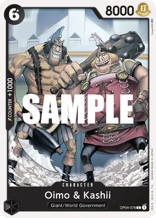 Oimo &amp; Kashii (OP04-078)