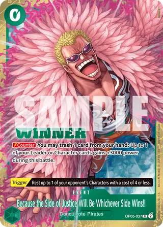 Because the Side of Justice Will Be Whichever Side Wins!! (OP05-037_p2)