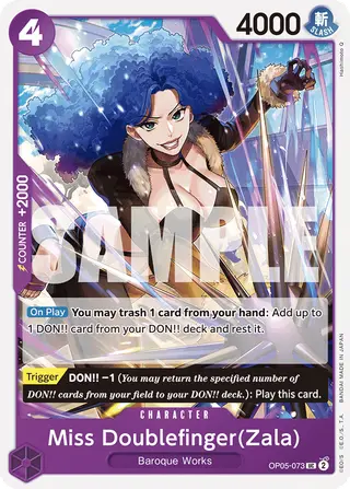 Miss Doublefinger(Zala) (OP05-073_r1)