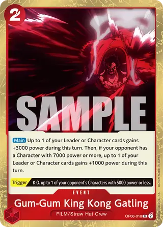 Gum-Gum King Kong Gatling (OP06-018)