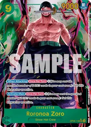 Roronoa Zoro (OP06-118_p1)