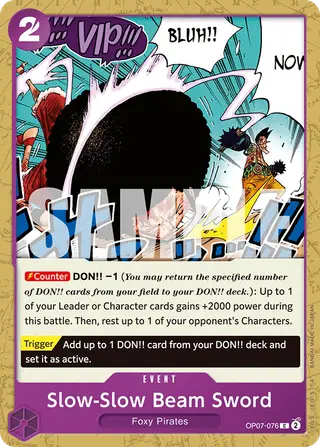 Slow-Slow Beam Sword (OP07-076)