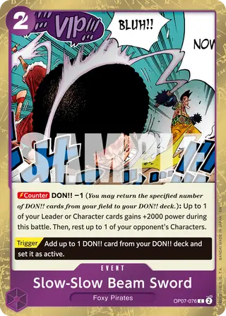 Slow-Slow Beam Sword (OP07-076_p1)