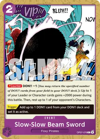 Slow-Slow Beam Sword (OP07-076_r1)