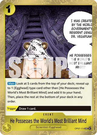 He Possesses the World's Most Brilliant Mind (OP07-114_p1)
