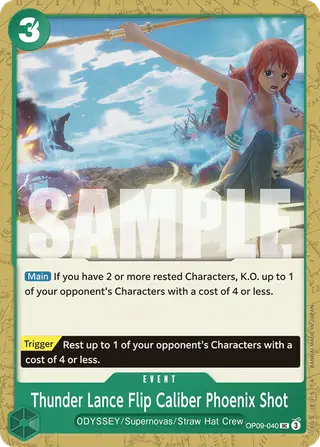 Thunder Lance Flip Caliber Phoenix Shot (OP09-040)