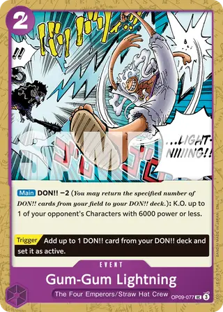 Gum-Gum Lightning (OP09-077_r2)
