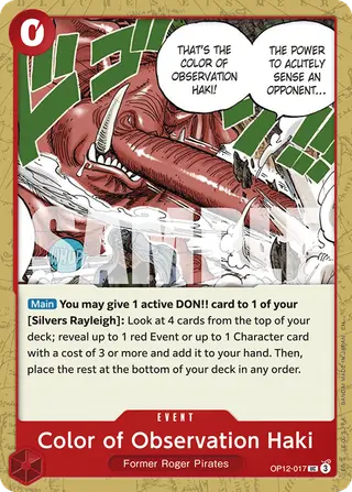 Color of Observation Haki (OP12-017)