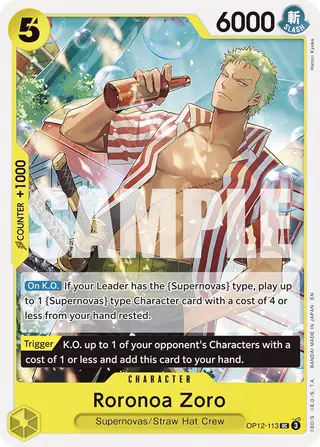 Roronoa Zoro (OP12-113)