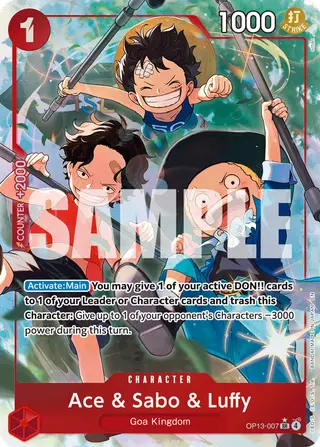 Ace &amp; Sabo &amp; Luffy (OP13-007_p1)