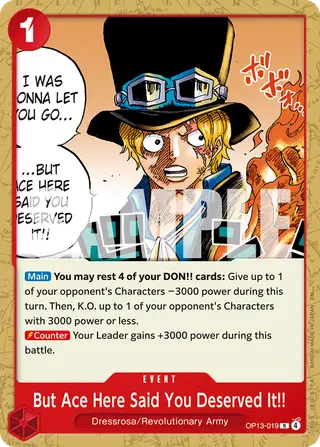 But Ace Here Said You Deserved It!! (OP13-019_p2)