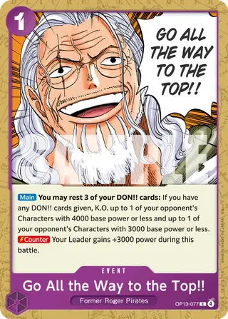 Go All the Way to the Top!! (OP13-077)