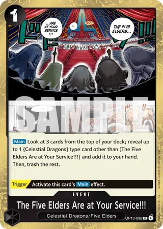 The Five Elders Are at Your Service!!! (OP13-096)