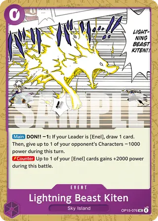 Lightning Beast Kiten (OP15-076)