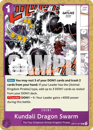 Kundali Dragon Swarm (OP17-077)