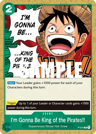 I'm Gonna Be King of the Pirates!! (P-024)