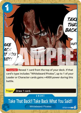 Take That Back!! Take Back What You Said!! (ST22-016)