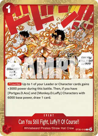 Can You Still Fight, Luffy?! Of Course!! (ST30-016)