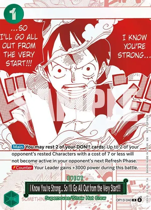 One Piece Promotion Cards printing