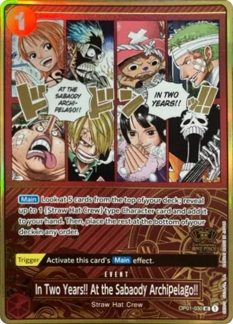 One Piece Promotion Cards printing