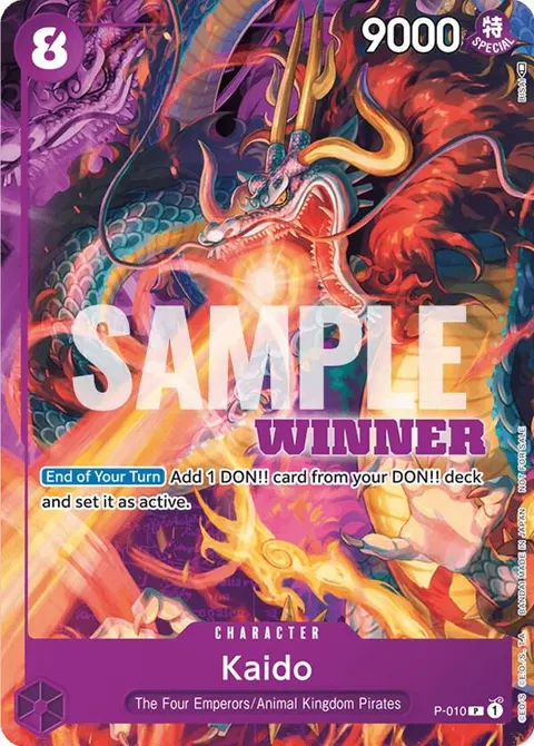 One Piece Promotion Cards printing