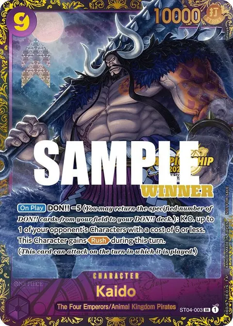 One Piece Promotion Cards printing