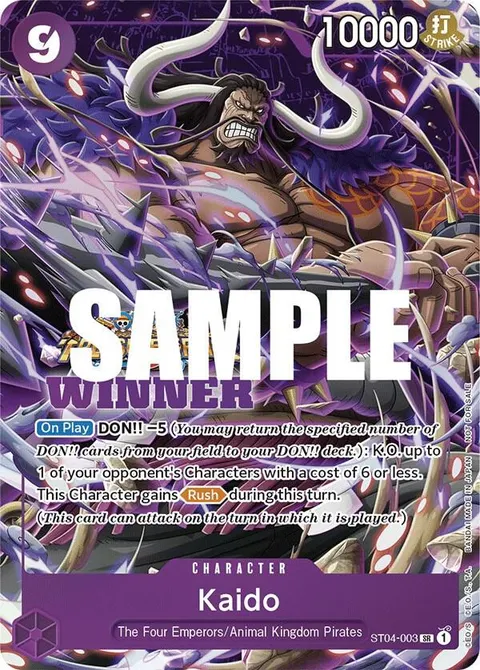 One Piece Promotion Cards printing