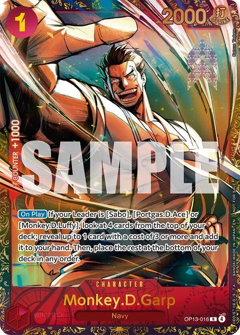 One Piece Promotion Cards printing