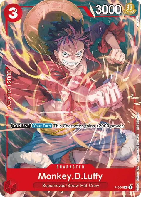 One Piece Promotion Cards printing