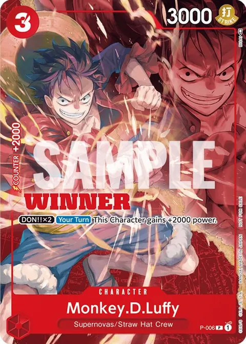 One Piece Promotion Cards printing