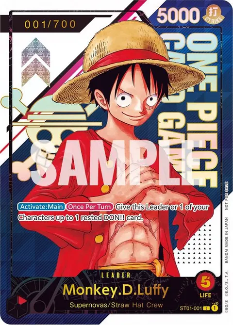 One Piece Promotion Cards printing