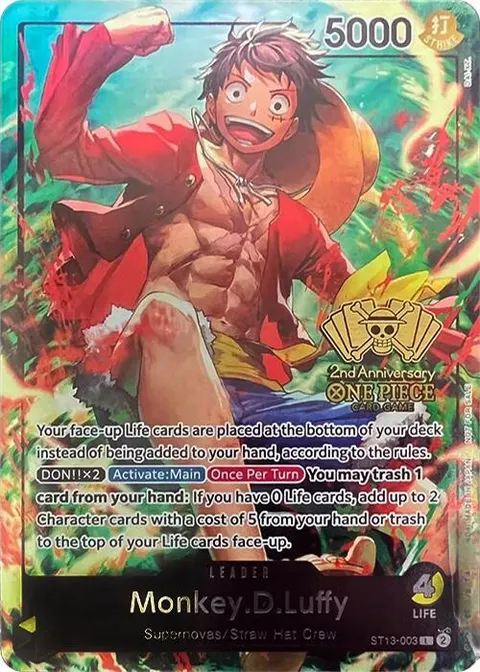 One Piece Promotion Cards printing