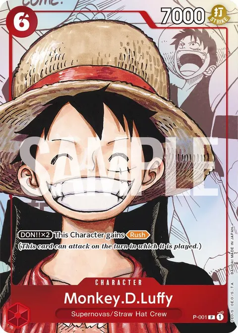 One Piece Promotion Cards printing