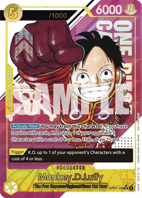 One Piece Promotion Cards printing