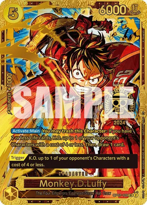 One Piece Promotion Cards printing