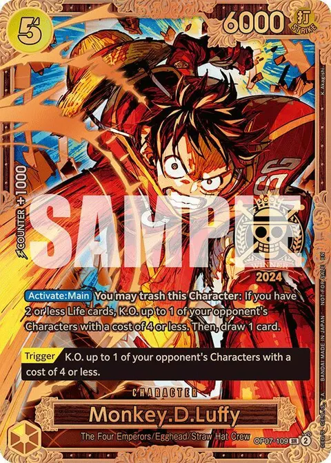 One Piece Promotion Cards printing