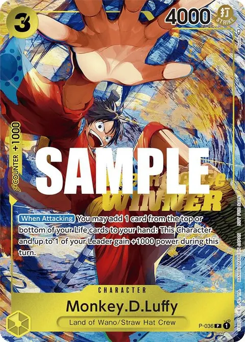 One Piece Promotion Cards printing