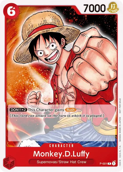 One Piece Promotion Cards printing