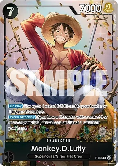 One Piece Promotion Cards printing