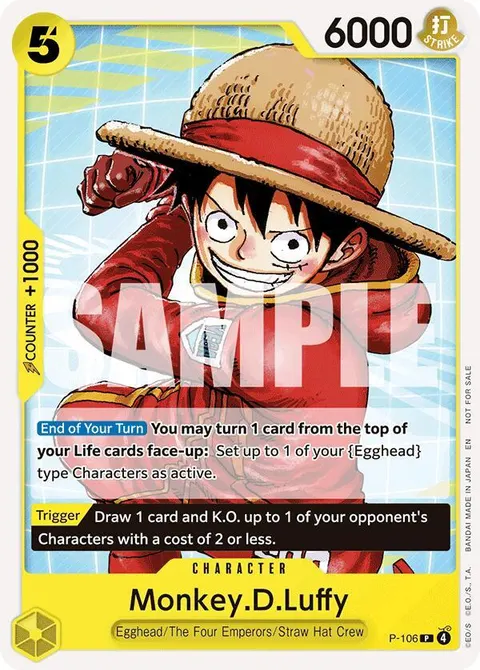 One Piece Promotion Cards printing