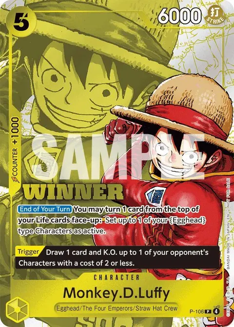 One Piece Promotion Cards printing