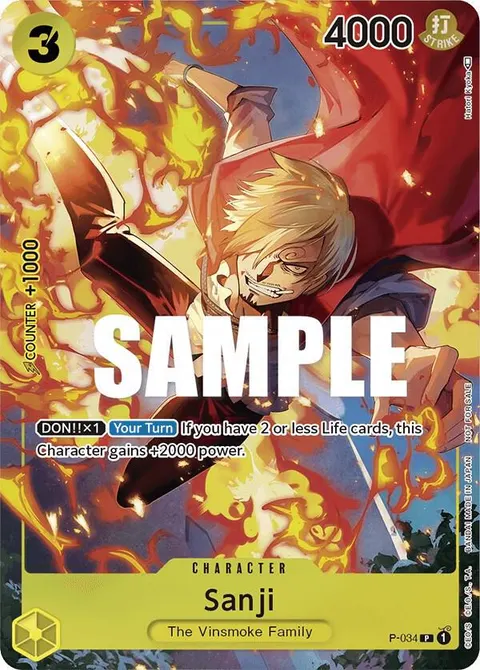 One Piece Promotion Cards printing